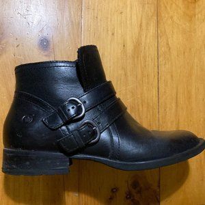 Born Women's Black Leather Booties
